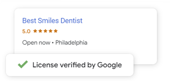 licensed verified by google picture